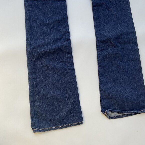 $231 True Religion Women’s Becky Heritage Jeans Slim Bootcut Dark Blue Size 25 - Picture 10 of 13